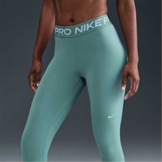 Nike Pro Women's Mid-Rise Mesh-Panelled Leggings Cannon/White Дамски дрехи за фитнес