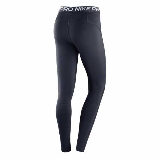Дамски дрехи за фитнес Nike Pro Women's Mid-Rise Mesh-Panelled Leggings Обсидиан/ Бяло Nike Pro Women's Mid-Rise Mesh-Panelled Leggings Обсидиан/ Бяло Дамски дрехи за фитнес