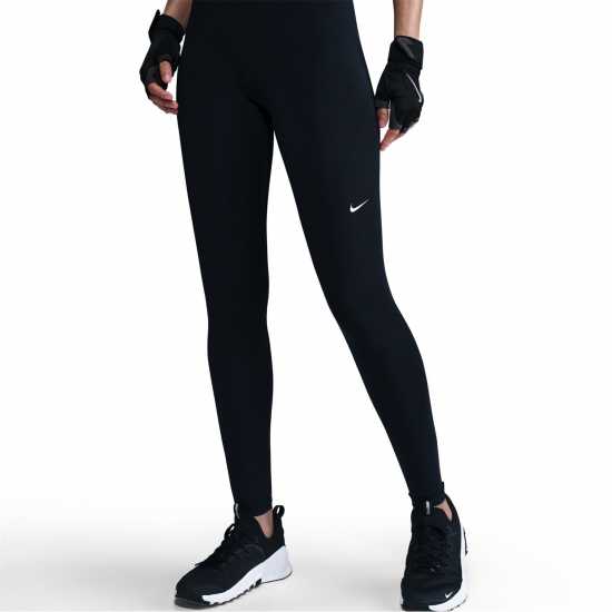 Дамски дрехи за фитнес Nike Pro Women's Mid-Rise Mesh-Panelled Leggings Черно/Розово Nike Pro Women's Mid-Rise Mesh-Panelled Leggings Черно/Розово Дамски дрехи за фитнес