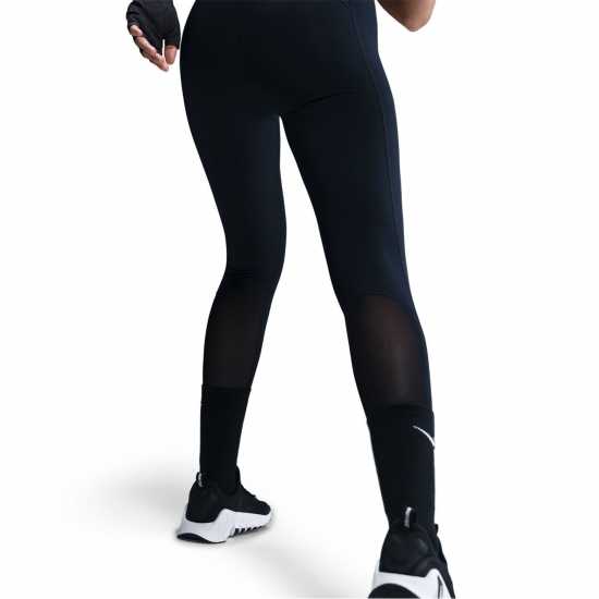 Дамски дрехи за фитнес Nike Pro Women's Mid-Rise Mesh-Panelled Leggings Черно/Розово Nike Pro Women's Mid-Rise Mesh-Panelled Leggings Черно/Розово Дамски дрехи за фитнес