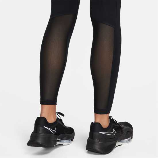 Дамски дрехи за фитнес Nike Pro Women's Mid-Rise Mesh-Panelled Leggings Nike Pro Women's Mid-Rise Mesh-Panelled Leggings Дамски дрехи за фитнес