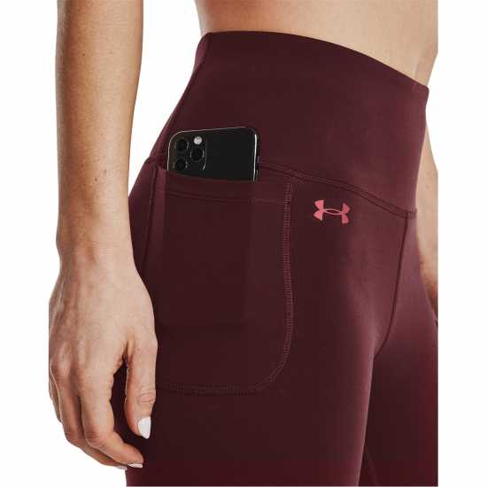 Under Armour Armour Motion Ankle Leggings Womens ChestnutRed Дамски клинове за фитнес