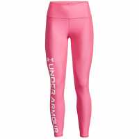 Under Armour Branded Fitness Leggings Womens Pink Дамски клинове за фитнес