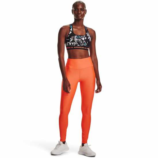 Under Armour Branded Fitness Leggings Womens Orange Дамски клинове за фитнес