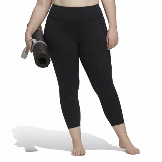 Дамски клинове за фитнес Adidas Yoga Studio 7/8 Leggings Plus Size Womens Adidas Yoga Studio 7/8 Leggings Plus Size Womens Дамски клинове за фитнес