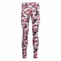 Reebok Lux Bold Camo Print Leggings Womens Gym Legging Полу гордо розово Дамски клинове за фитнес