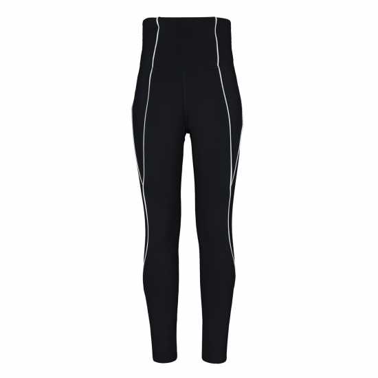 Reebok Workout Ready Ribbed High-Rise Leggings Womens Gym Legging  