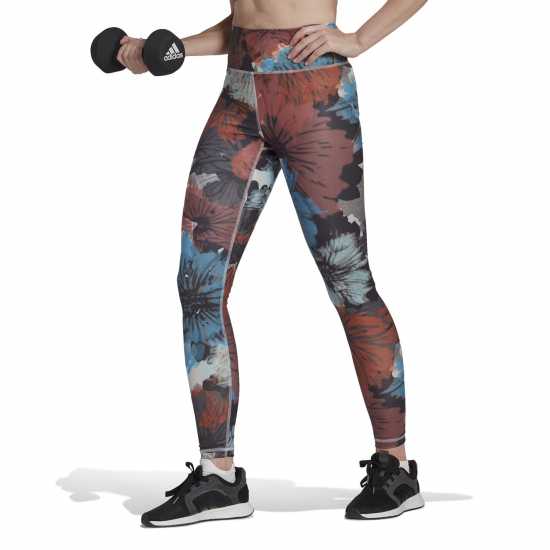 Adidas Training Essentials Printed Gym Legging Womens  Дамски клинове за фитнес