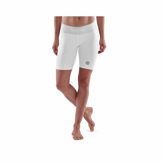 Skins Дамски Шорти Series 1 Shorts Womens Бяло Дамски клинове за фитнес