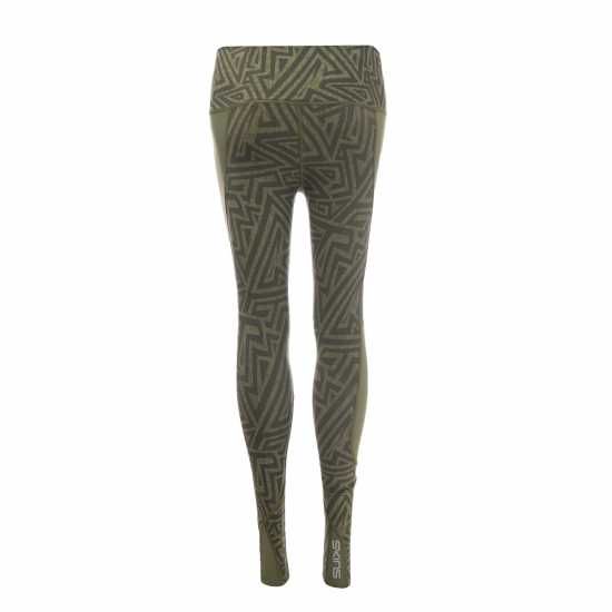 Дамски клинове за фитнес Skins Series 3 Skyscraper Performance Tights Womens Хаки Skins Series 3 Skyscraper Performance Tights Womens Хаки Дамски клинове за фитнес