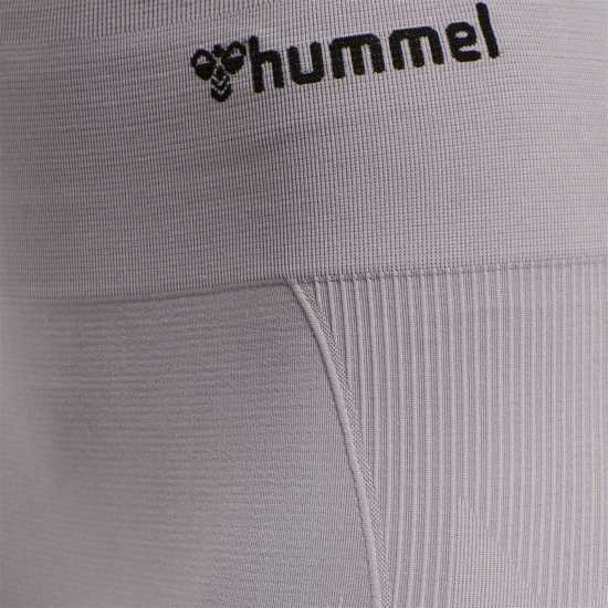 Hummel Seamless High Waist Tights Womens Minimal Gray Дамски клинове за фитнес