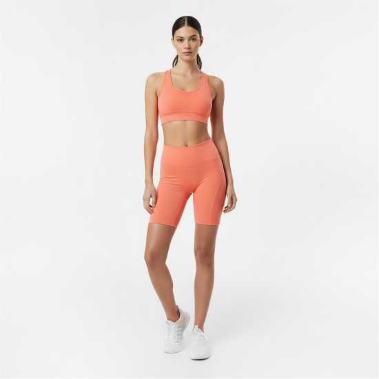 Usa Pro Дамски Шорти X Sophie Habboo 7-Inch Shorts Womens Корал Дамски клинове за фитнес