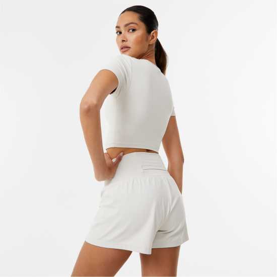 Дамски дрехи за бягане Usa Pro X Sophie Habboo Short Sleeve Crop Tee Крем Usa Pro X Sophie Habboo Short Sleeve Crop Tee Крем Дамски дрехи за бягане