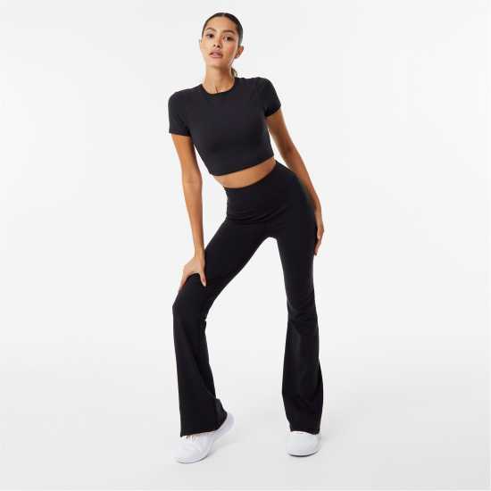 Дамски дрехи за бягане Usa Pro X Sophie Habboo Short Sleeve Crop Tee Черно Usa Pro X Sophie Habboo Short Sleeve Crop Tee Черно Дамски дрехи за бягане