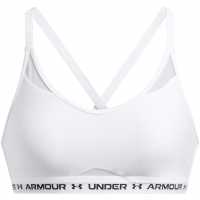 Under Armour Ua Crossback Low Bra Ld99 White Under Armour Ua Crossback Low Bra Ld99 White