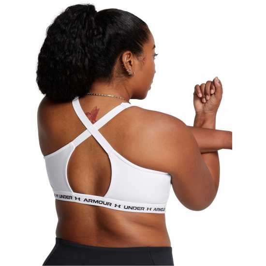 Under Armour Ua Crossback Low Bra Ld99 White Under Armour Ua Crossback Low Bra Ld99 White
