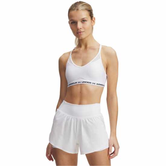 Under Armour Ua Crossback Low Bra Ld99 White Under Armour Ua Crossback Low Bra Ld99 White
