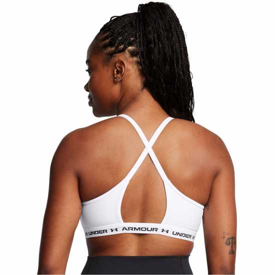 Under Armour Ua Crossback Low Bra Ld99 White Under Armour Ua Crossback Low Bra Ld99 White