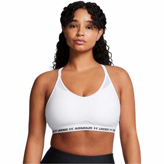 Under Armour Ua Crossback Low Bra Ld99 White Under Armour Ua Crossback Low Bra Ld99 White