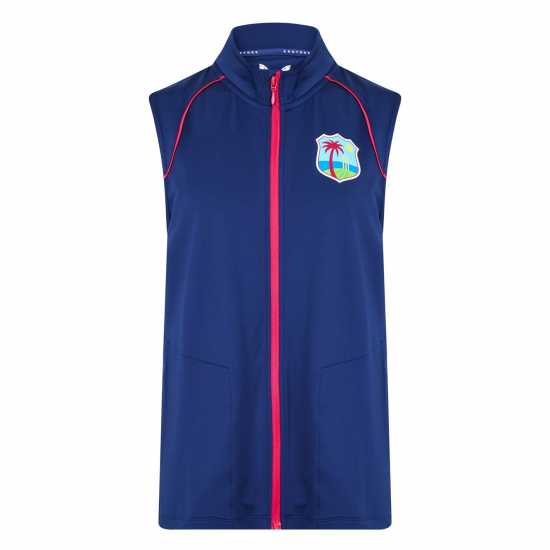Castore Women's West Indies Cricket Lightweight Water-Repellent Sleeveless Gilet  