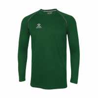 Perf Tr Shirt Ls 99 Green Мъжко облекло за едри хора