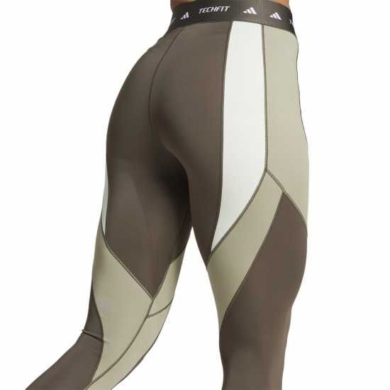 Adidas Techfit 7/8 Colourblock Leggings Womens  Дамски клинове за фитнес