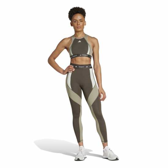 Adidas Techfit 7/8 Colourblock Leggings Womens  Дамски клинове за фитнес