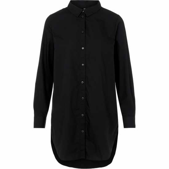 Pieces Ls Long Shirt Ld99 Black Дамски ризи и тениски