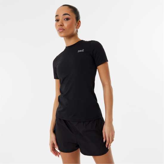 Everlast Training T-Shirt Womens Черно Дамски дрехи за бягане