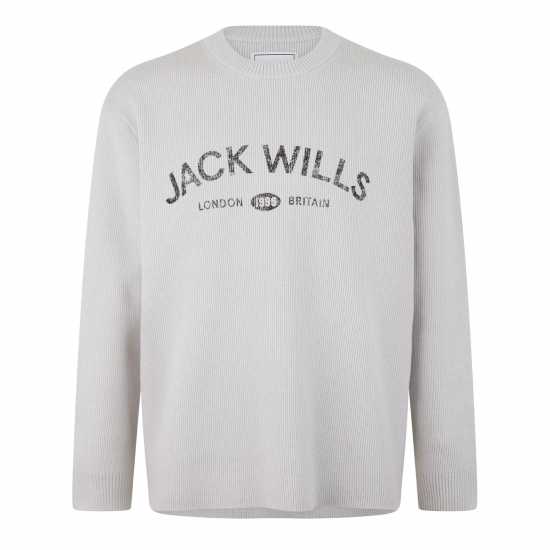 Блуза С Обло Деколте Jack Wills Mens Jw Logo Crew Neck Jumper  