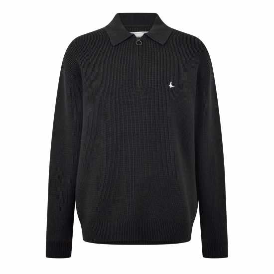Jack Wills Quarter-Zip Rib Knitted Top Jack Wills Quarter-Zip Rib Knitted Top