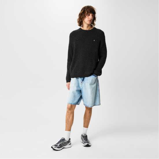 Мъжки пуловери и жилетки Jack Wills Cosy Slouch Crew Sweater Прано черно Jack Wills Cosy Slouch Crew Sweater Прано черно Мъжки пуловери и жилетки