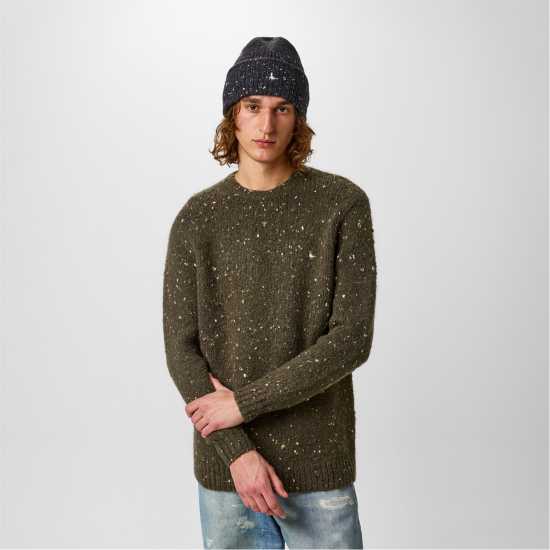 Мъжки пуловери и жилетки Jack Wills Chunky Twist Crew Sweater Листен Марл Jack Wills Chunky Twist Crew Sweater Листен Марл Мъжки пуловери и жилетки