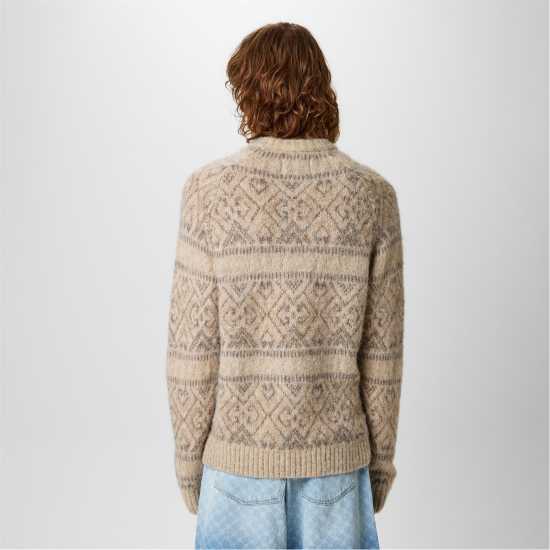 Мъжки пуловери и жилетки Jack Wills Tonal Jacquard Crew Sweater Jack Wills Tonal Jacquard Crew Sweater Мъжки пуловери и жилетки