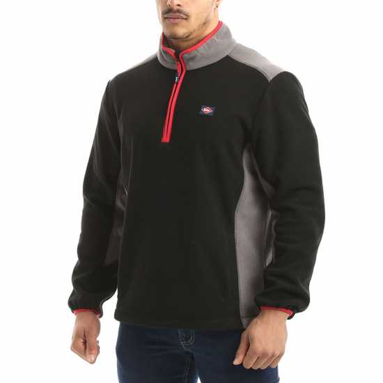 Lee Cooper Мъжка Блуза Полар Half Zip Fleece Top Mens  Работно облекло