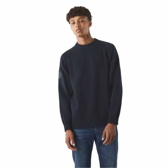 Pretty Green Блуза С Обло Деколте Men's Mason Knitted Crew Neck Jumper  