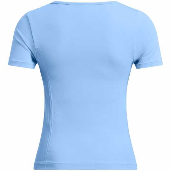 Under Armour Women's Vanish Seamless Short-Sleeve Performance Gym Top Синьо Under Armour Women's Vanish Seamless Short-Sleeve Performance Gym Top Синьо