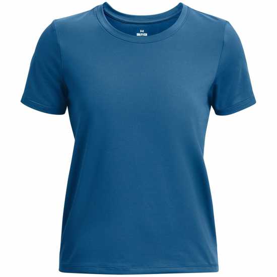 Under Armour Meridian T-Shirt Womens Синьо Дамски дрехи за бягане