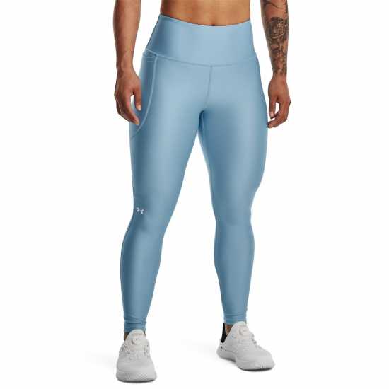Under Armour Graphic Leggings Womens Синьо Дамски клинове за фитнес