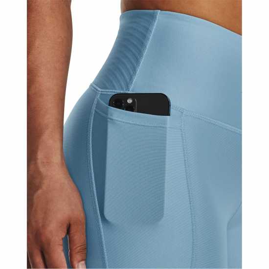 Under Armour Graphic Leggings Womens Синьо Дамски клинове за фитнес