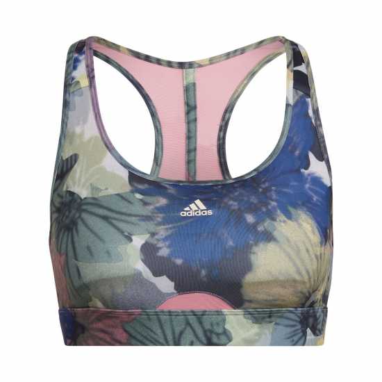 Adidas Powerreact Training Medium-Support Allover Print Bra  Ld99  Спортни сутиени