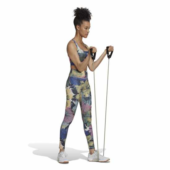 Adidas Powerreact Training Medium-Support Allover Print Bra  Ld99  Спортни сутиени