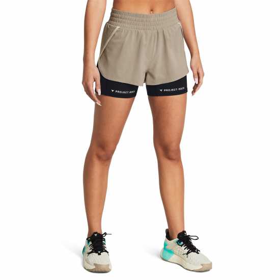 Дамски клинове за фитнес Under Armour Armour Pjt Rck Leg Day Flex Short Gym Womens Brown Under Armour Armour Pjt Rck Leg Day Flex Short Gym Womens Brown Дамски клинове за фитнес