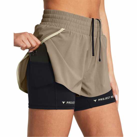 Дамски клинове за фитнес Under Armour Armour Pjt Rck Leg Day Flex Short Gym Womens Brown Under Armour Armour Pjt Rck Leg Day Flex Short Gym Womens Brown Дамски клинове за фитнес