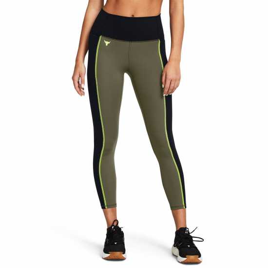 Under Armour Armour Pjt Rck Lg Clrblck Ankl Gym Legging Womens Green Дамски клинове за фитнес