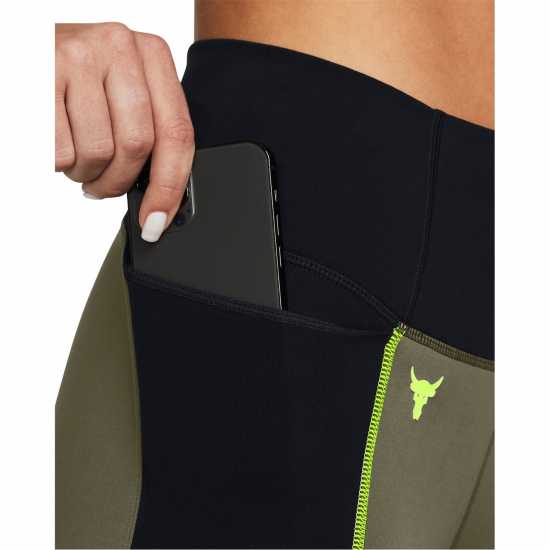 Under Armour Armour Pjt Rck Lg Clrblck Ankl Gym Legging Womens Green Дамски клинове за фитнес