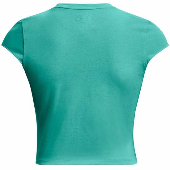 Under Armour Project Rock Night Shift Cap T-Shirt Womens Зелено Дамски дрехи за бягане