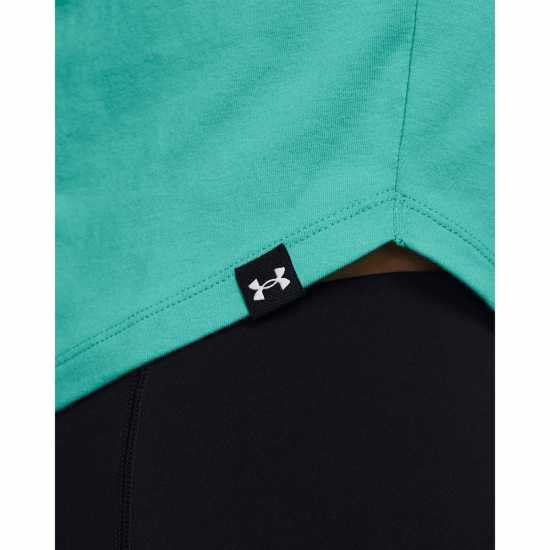 Under Armour Project Rock Night Shift Cap T-Shirt Womens Зелено Дамски дрехи за бягане