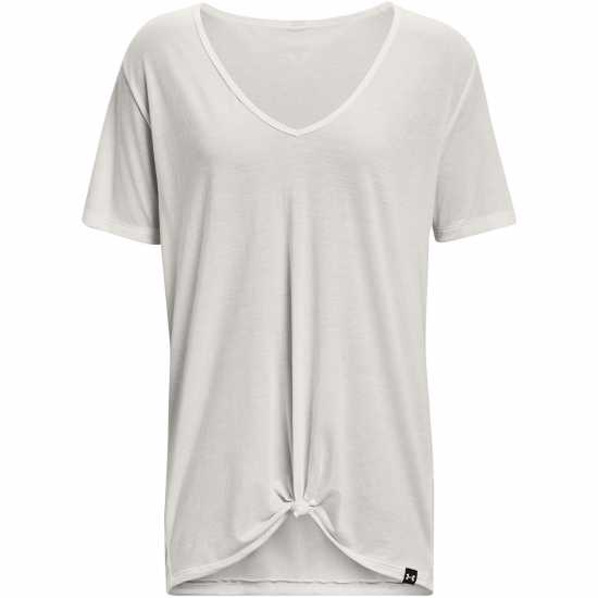 Under Armour Armour Pjt Rck Completer Deep V T Gym Top Womens Бяло Дамски дрехи за бягане