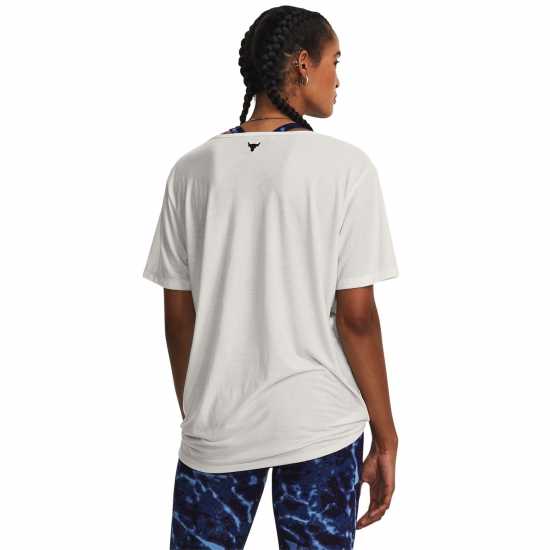 Under Armour Armour Pjt Rck Completer Deep V T Gym Top Womens Бяло Дамски дрехи за бягане